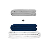 Original Therapiedecke - Gewichtsdecken Set für Erwachsene inklusive 2 Bezügen nach Wahl