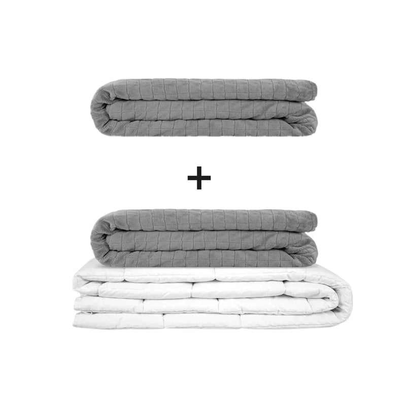 Original Therapiedecke - Gewichtsdecken Set für Erwachsene inklusive 2 Bezügen nach Wahl