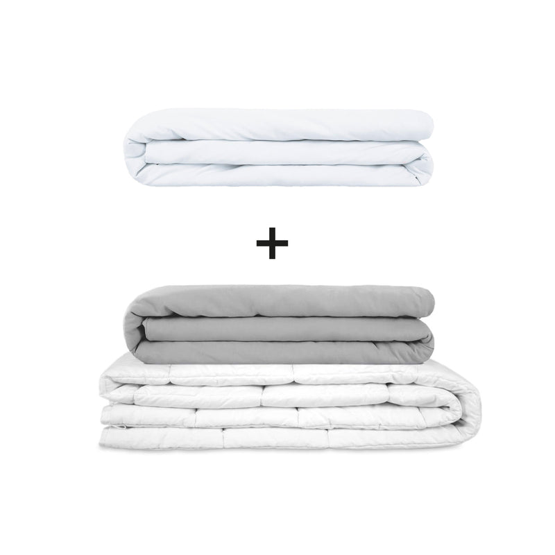 Original Therapiedecke - Gewichtsdecken Set für Erwachsene inklusive 2 Bezügen nach Wahl