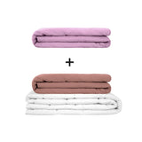 Original Therapiedecke - Gewichtsdecken Set für Erwachsene inklusive 2 Bezügen nach Wahl