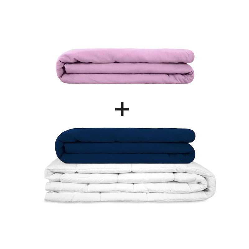 Original Therapiedecke - Gewichtsdecken Set für Erwachsene inklusive 2 Bezügen nach Wahl