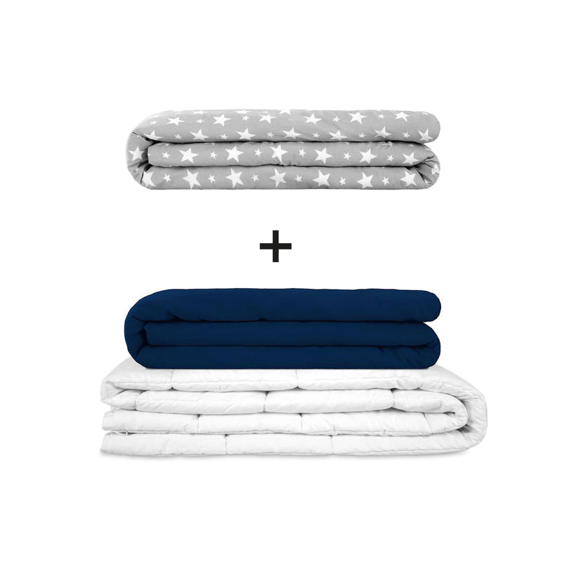 Original Therapiedecke - Gewichtsdecken Set für Erwachsene inklusive 2 Bezügen nach Wahl