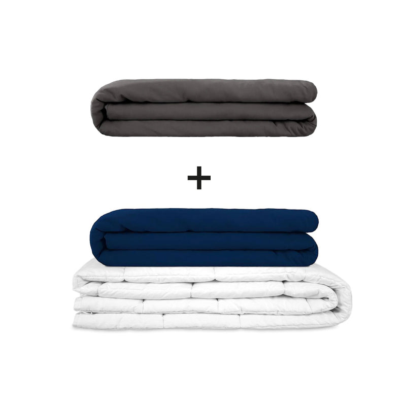 Original Therapiedecke - Gewichtsdecken Set für Erwachsene inklusive 2 Bezügen nach Wahl