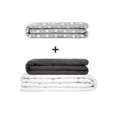 Original Therapiedecke - Gewichtsdecken Set für Erwachsene inklusive 2 Bezügen nach Wahl