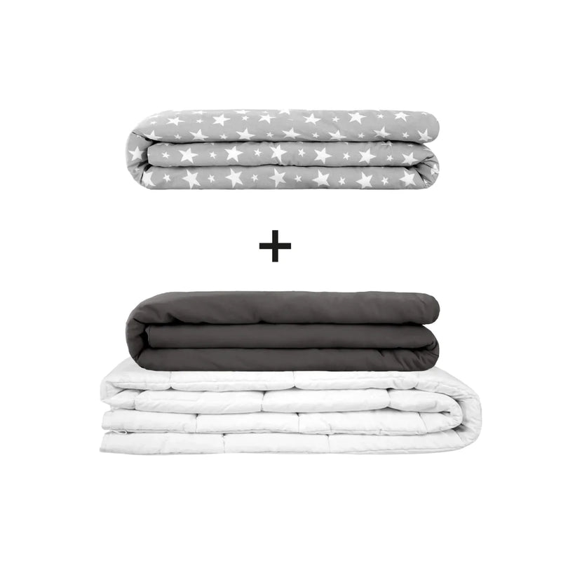 Original Therapiedecke - Gewichtsdecken Set für Erwachsene inklusive 2 Bezügen nach Wahl