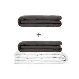 Original Therapiedecke - Gewichtsdecken Set für Erwachsene inklusive 2 Bezügen nach Wahl