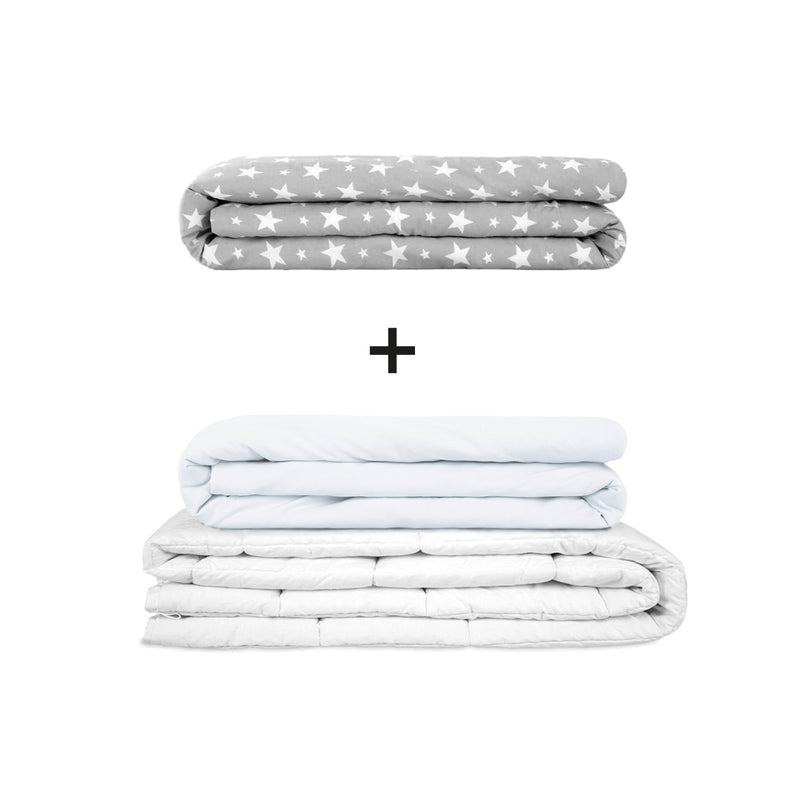 Original Therapiedecke - Gewichtsdecken Set für Erwachsene inklusive 2 Bezügen nach Wahl