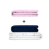 Original Therapiedecke - Gewichtsdecken Set für Erwachsene inklusive 2 Bezügen nach Wahl