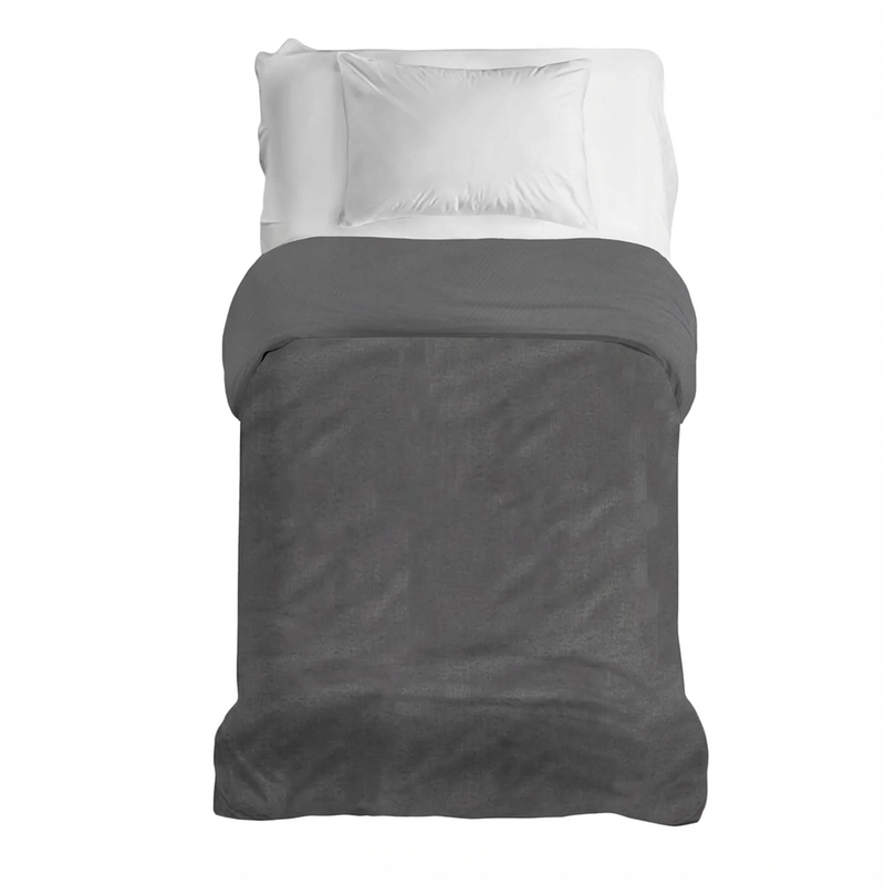 Original Therapiedecke - Gewichtsdecke mit 4-Jahreszeiten Bezug in Graphitgrau für Erwachsene