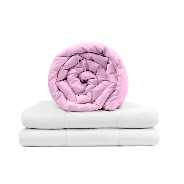 Original Therapiedecke - Gewichtsdecke mit Baumwollbezug in Pink für Erwachsene