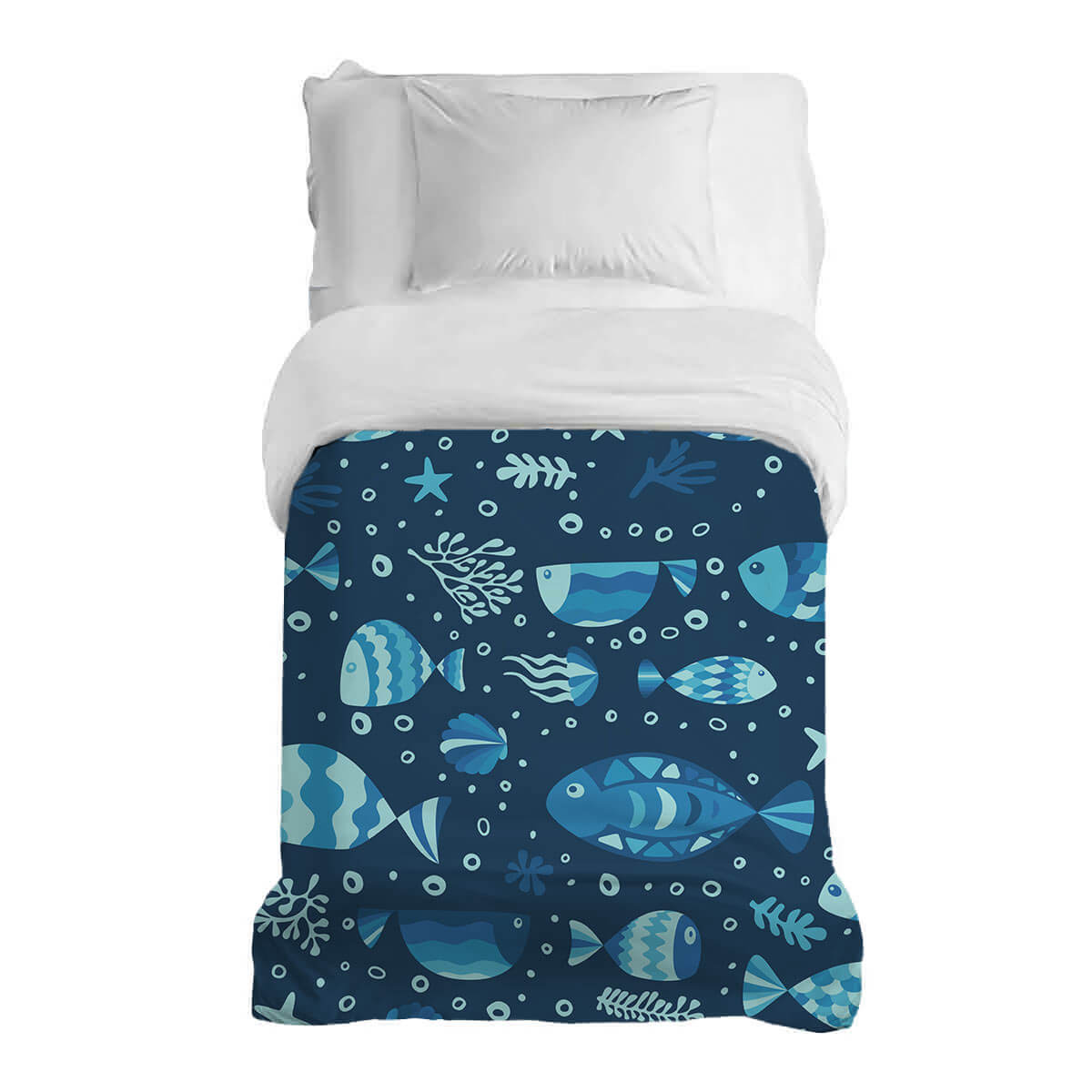 Original Therapiedecke - Baumwollbezug Unterwasserwelt