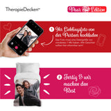 Therapiedecken Baumwollbezug mit personalisiertem Partner Motiv