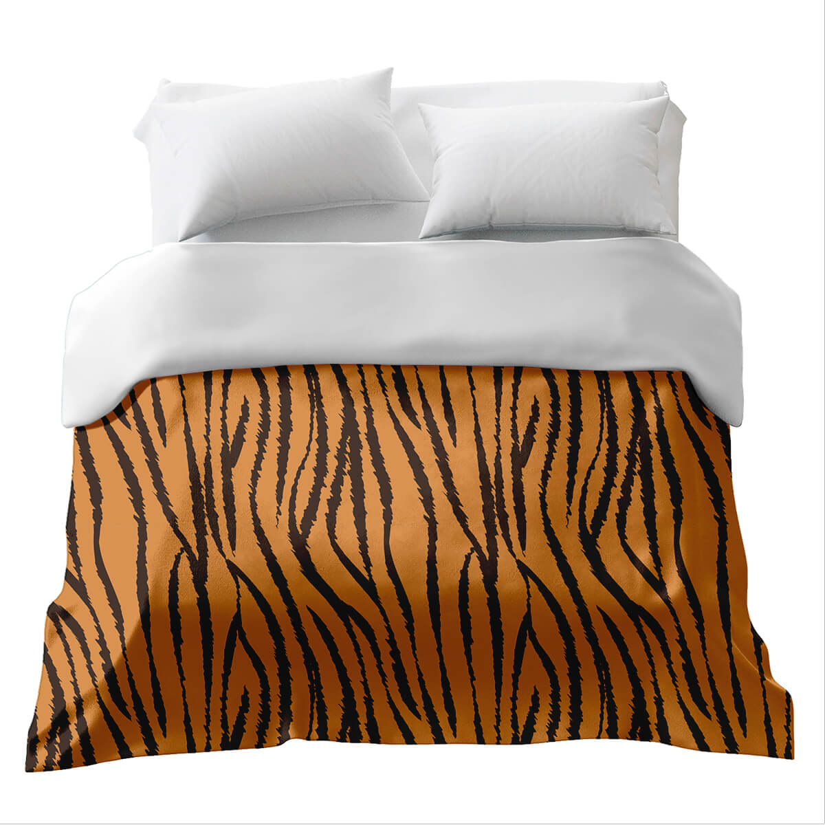 Original Therapiedecke - Baumwollbezug Tiger Muster