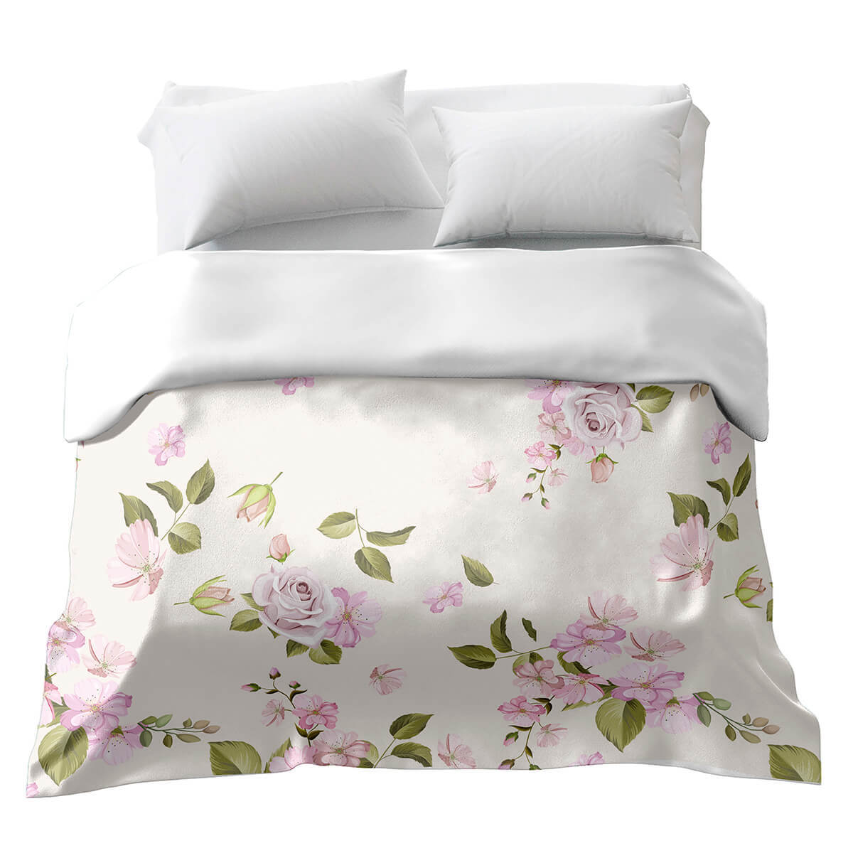 Original Therapiedecke - Baumwollbezug Romantische Rosen