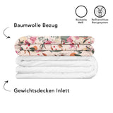 Therapiedecke mit Blumen Bezug