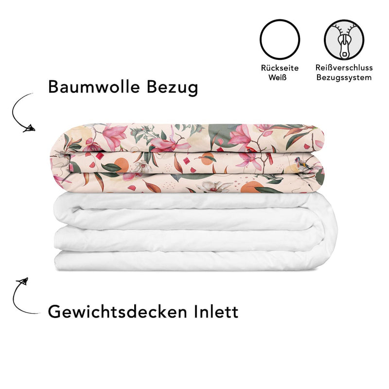 Therapiedecke mit Blumen Bezug