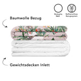 Therapiedecke mit Blumen Bezug