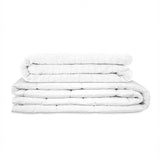 Original Therapiedecke - Gewichtsdecke mit 4-Jahreszeiten Bezug in Weiß für Erwachsene