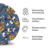 Therapiedecken Baumwollbezug Blau mit Blumenstrauß