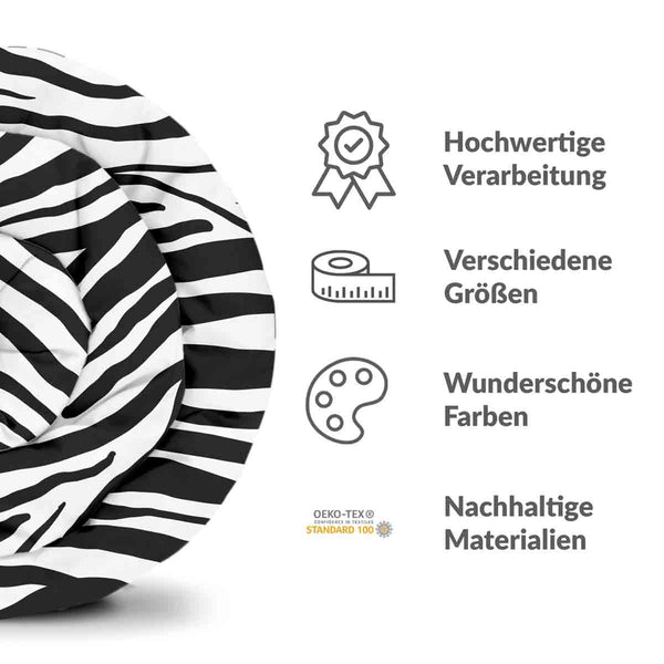 Therapiedecken Baumwollbezug Zebra Print