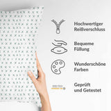 Gesundheitskissen Weiß mit grünen Kreuzen