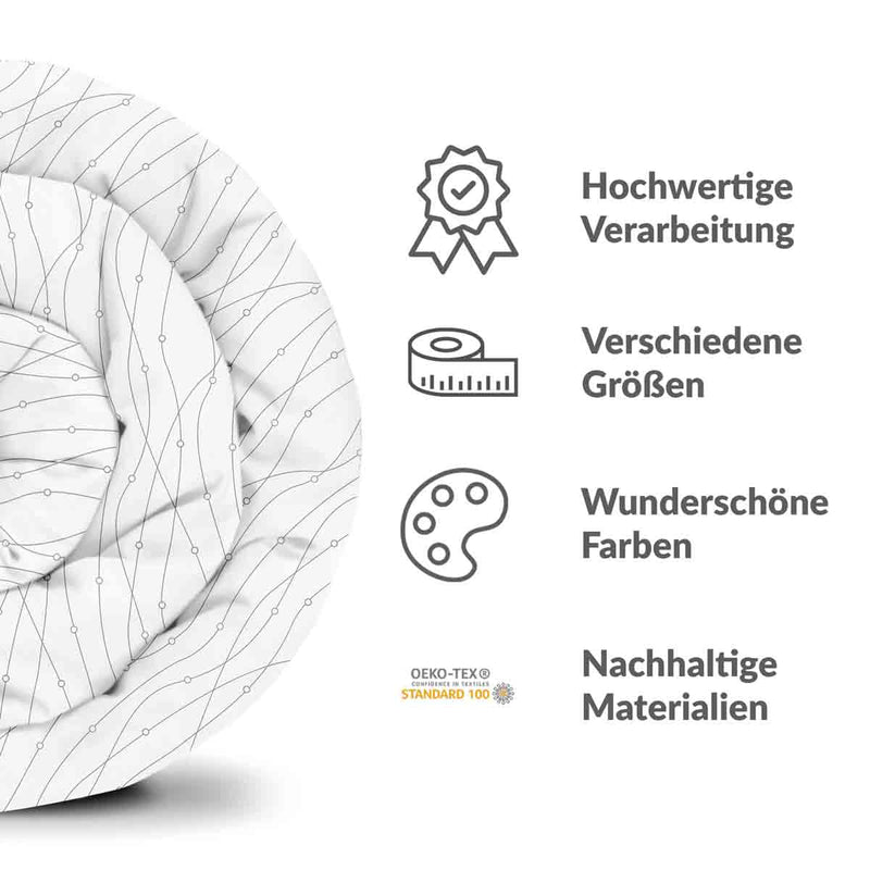 Therapiedecken Baumwollbezug Weiß Sternen Umlaufbahn