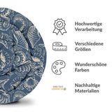 Therapiedecken Baumwollbezug Blau mit Muscheln