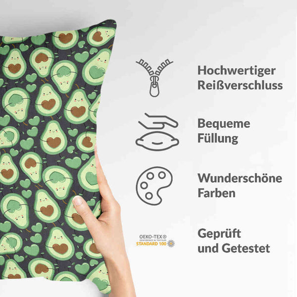 Gesundheitskissen Grüne Avocados