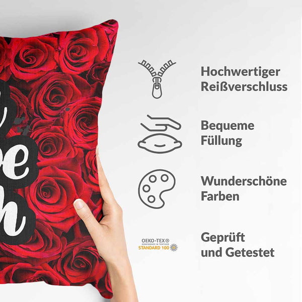 Gesundheitskissen Rosen "Ich liebe Dich"