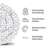 Therapiedecken Baumwollbezug Weiß mit schwarzen Muster