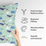 Gesundheitskissen Grün mit Walen