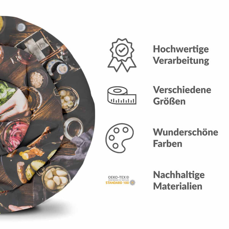 Therapiedecken Bettwäschen Set mit Wurstteller