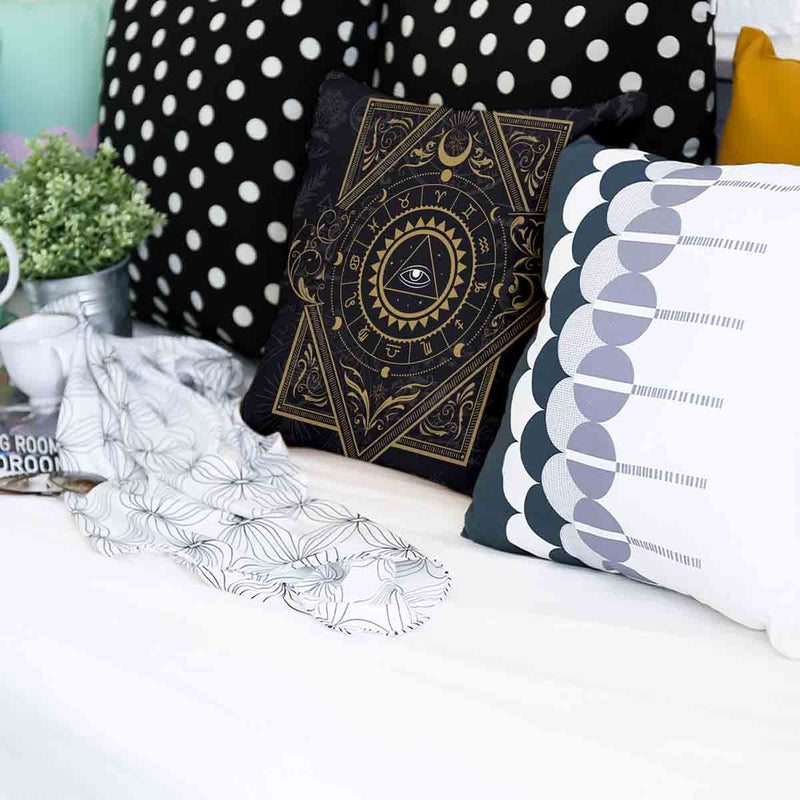 Gesundheitskissen Schwarz Mystik Mandala