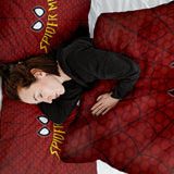 Therapiedecken Baumwollbezug Rot Spiderman