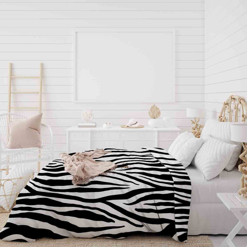 Therapiedecken Baumwollbezug Zebra Print