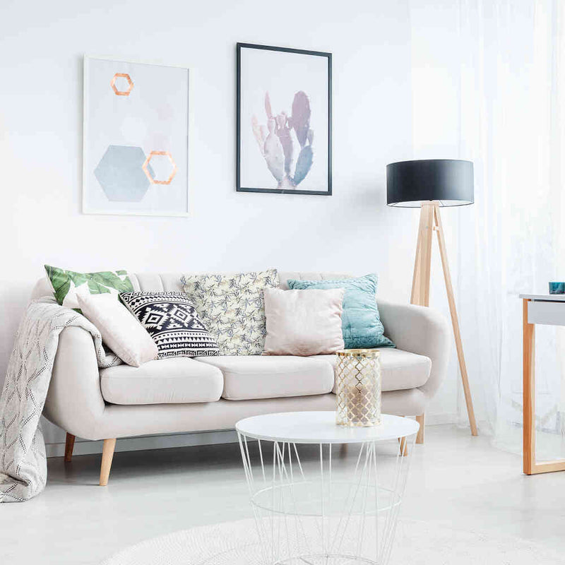 Gesundheitskissen Blattmuster Beige