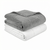 Original Therapiedecke - Gewichtsdecke mit 4-Jahreszeiten Bezug in Grau für Erwachsene