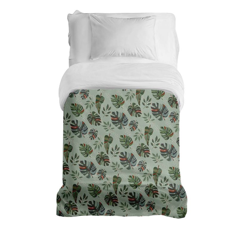 Original Therapiedecke - Baumwollbezug Dunkle Monstera