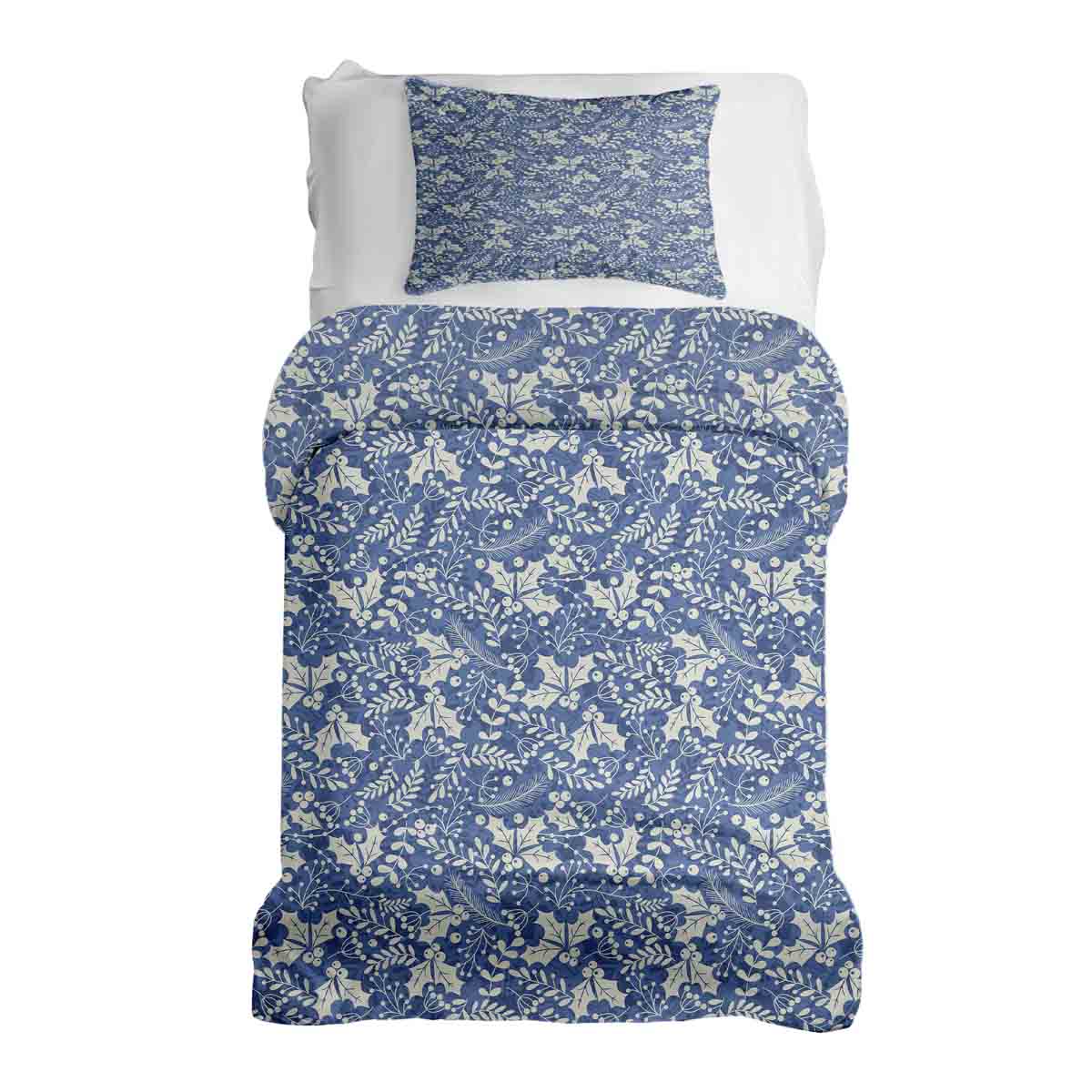 Original Therapiedecke - Baumwoll Bettwäsche Set Blau Weihnachten