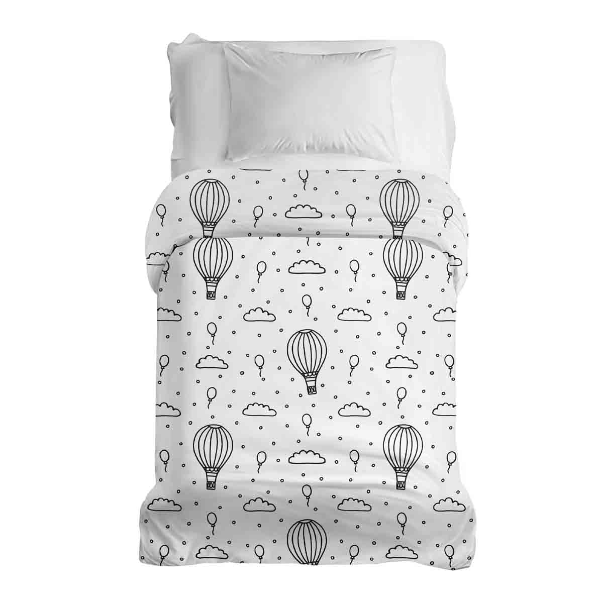 Original Therapiedecke - Baumwollbezug Heißluftballons