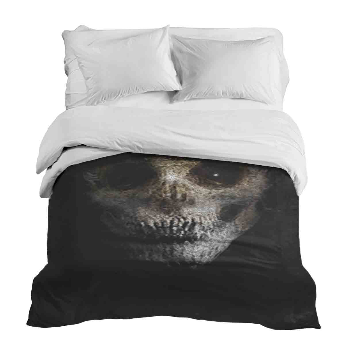 Original Therapiedecke - Baumwollbezug Schwarz Grusel