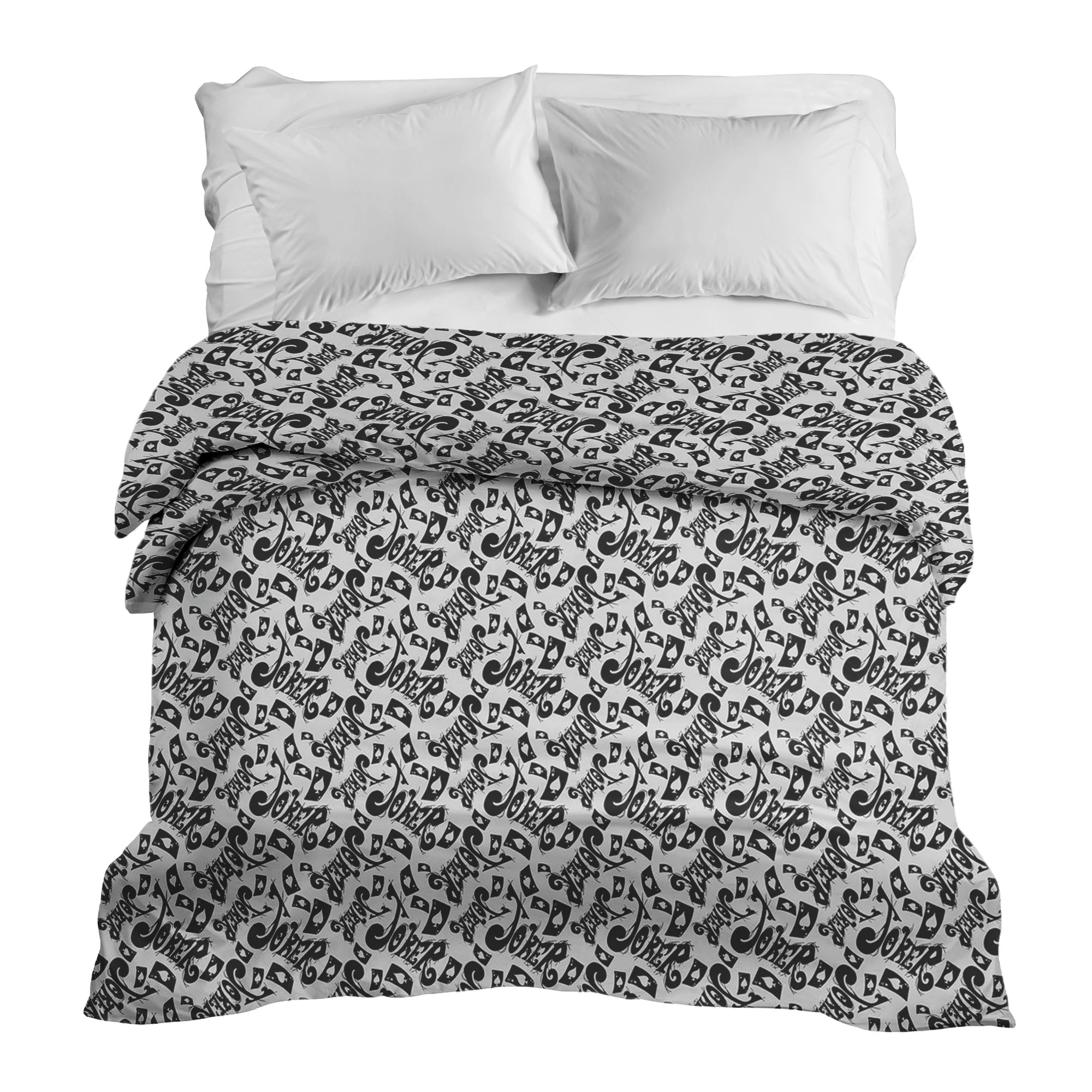 Original Therapiedecke - Baumwollbezug Schriftzug in Schwarz Joker