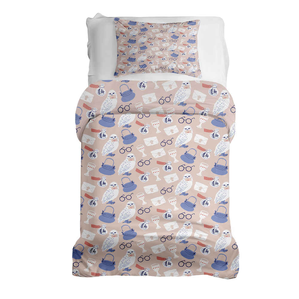 Original Therapiedecke - Baumwoll Bettwäsche Set mit Harry's Eule