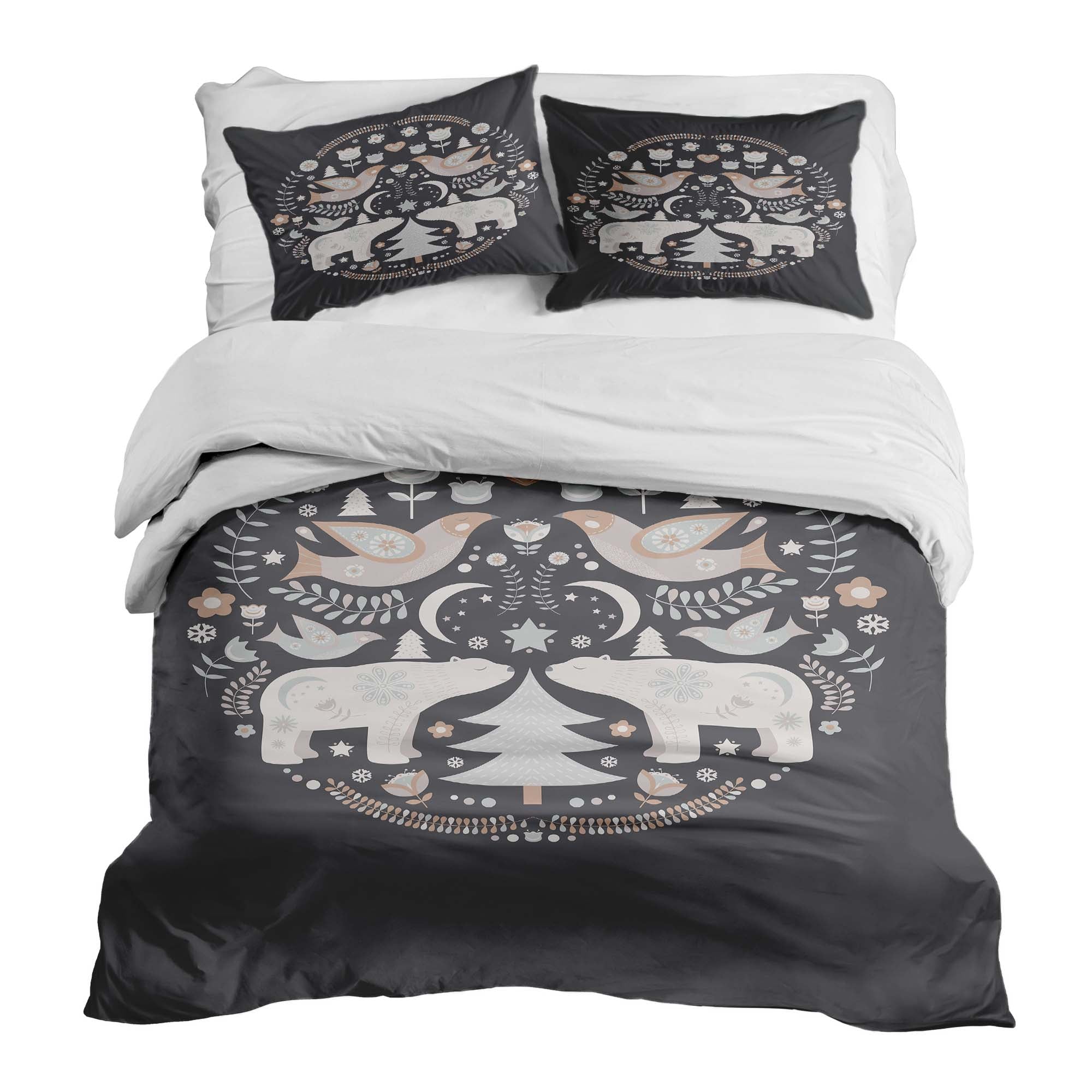 Original Therapiedecke - Baumwoll Bettwäsche Set Weihnachten in Moskau