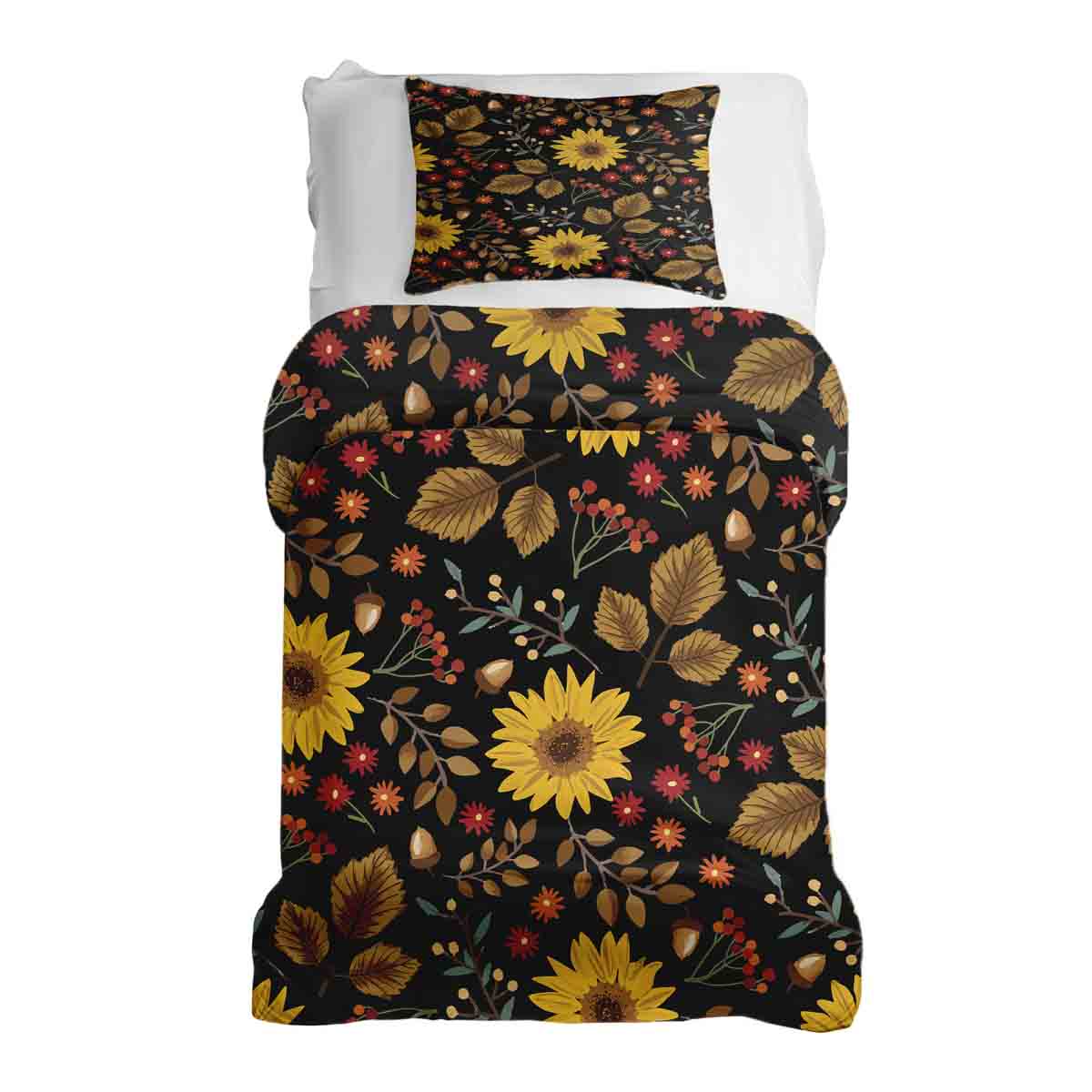 Original Therapiedecke - Baumwoll Bettwäsche Set mit Sonnenblume