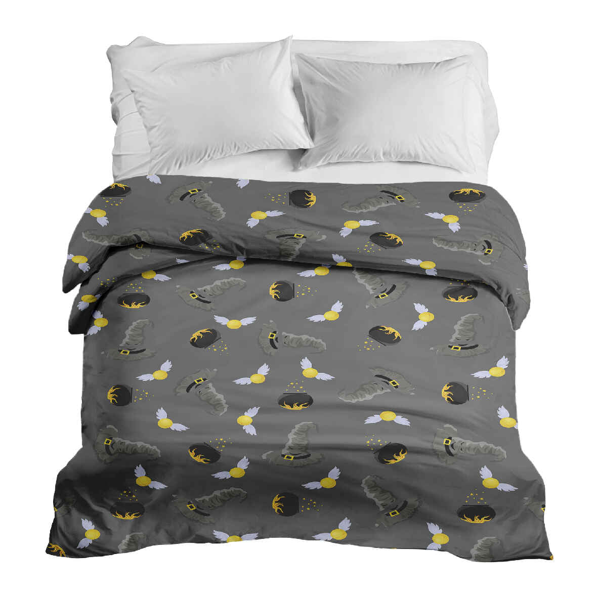 Original Therapiedecke - Baumwollbezug Grau Zauberhut