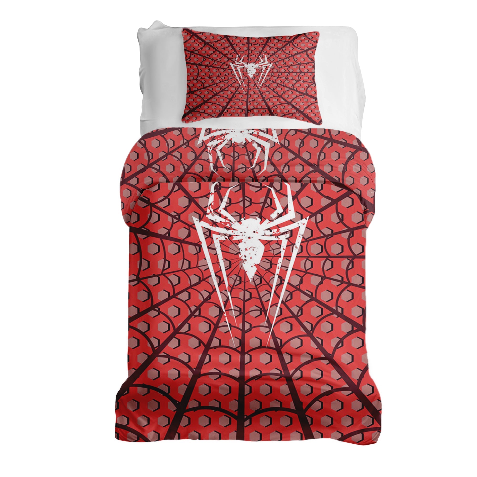 Original Therapiedecke - Baumwoll Bettwäsche Set Spiderman Spinne