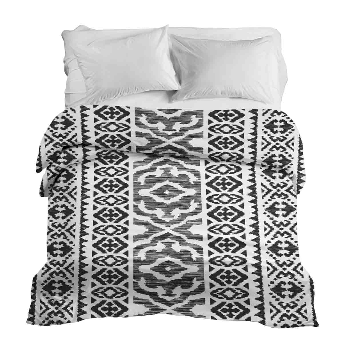 Original Therapiedecke - Baumwollbezug mit schwarzen Formen