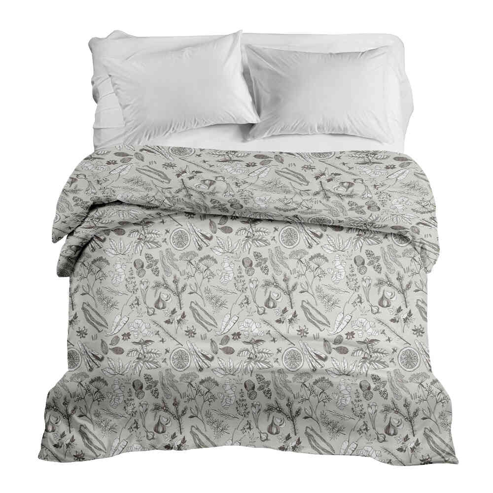 Original Therapiedecke - Baumwollbezug Grau Gewürze