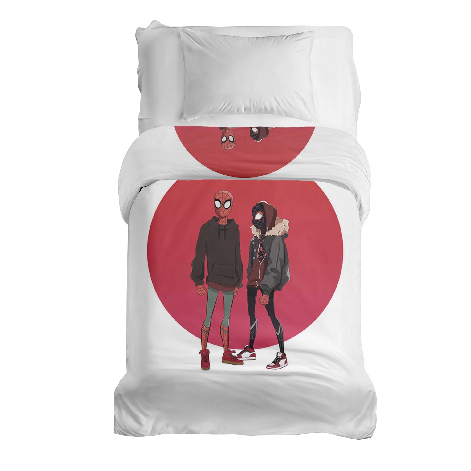 Original Therapiedecke - Baumwollbezug Weiß mit Spiderman